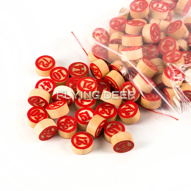 
Factory Direct Sales Chess Game Russian Wooden Bingo Lotto Toy 