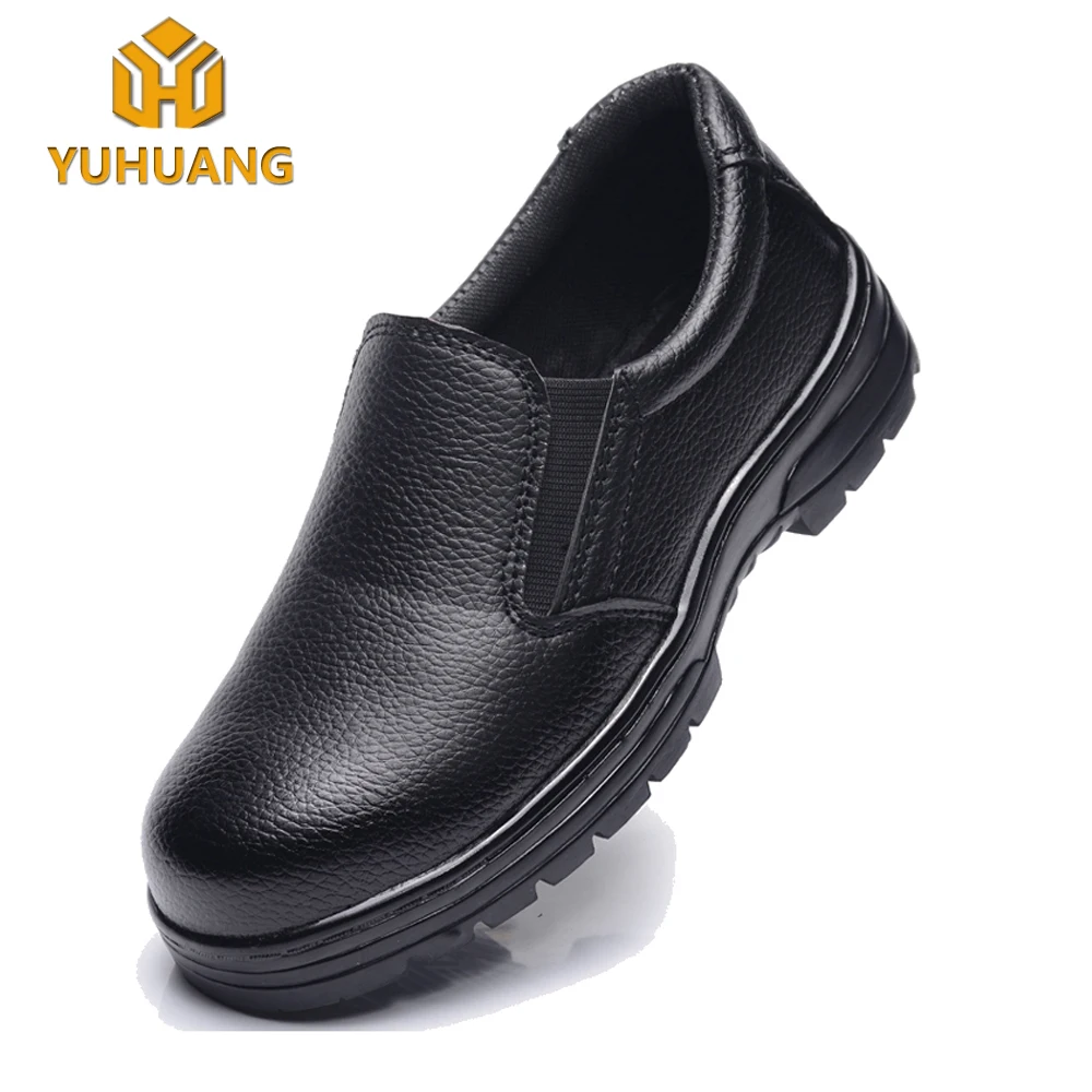High quality office executive slip on safety shoes without lace