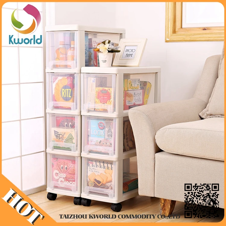 plastic storage drawers with wheels