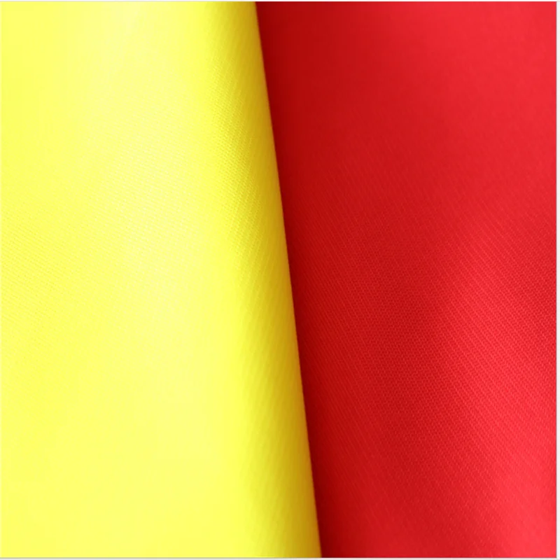 
2018 tricot knitted orange color reflective knit fabric 