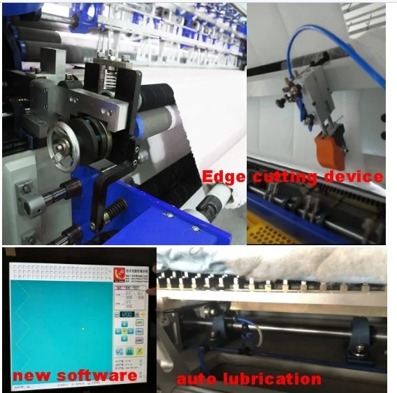 1200rpm  Automatic Quilting Sewing Machine for Blanket with Embroidery Function