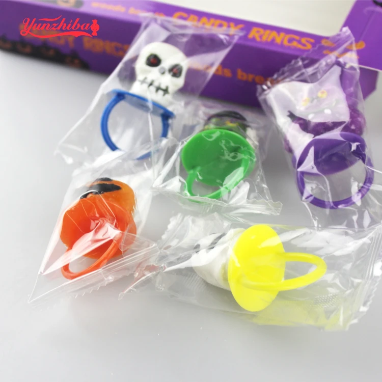 
Halloween Skull Shaped Ring Pop Hard Candies 