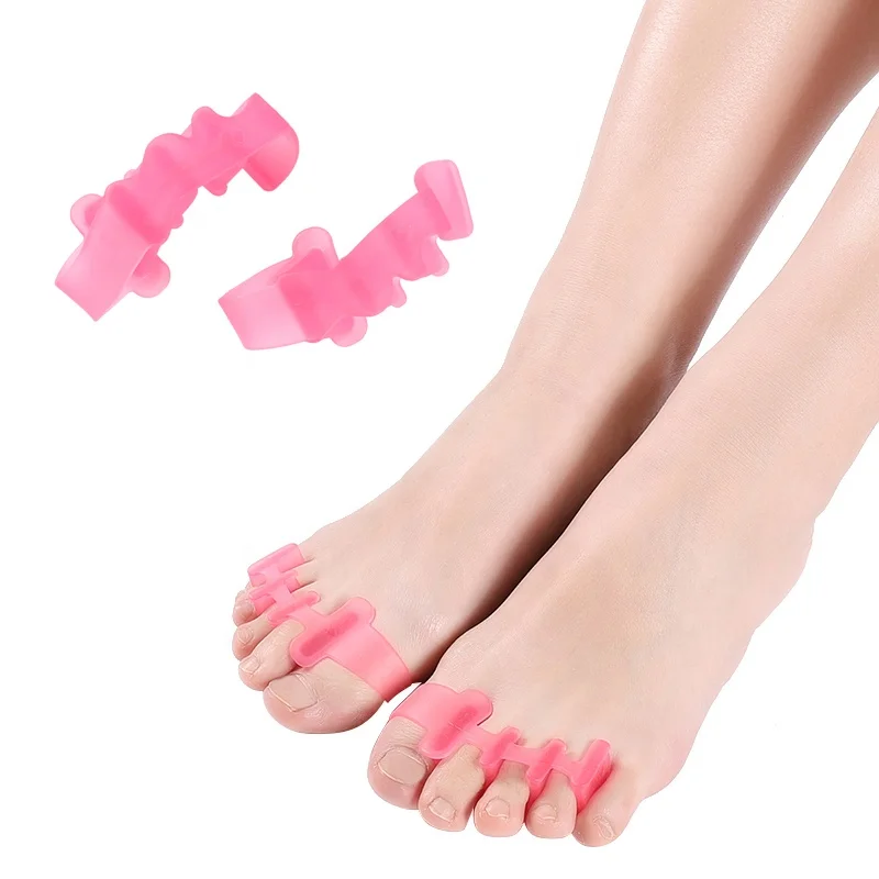 JIELU Four Holes Bunion Protector Split Toe Separators Silicone
