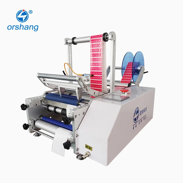 2023 Semi Automatic Manual Round Bottle Labeling Machine Case Packaging Type 20-40pcs/min