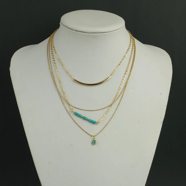 Luxury Alloy Acrylic Resin Statement Necklace,Tiny Jewelry,Gold Thin Choker Necklace