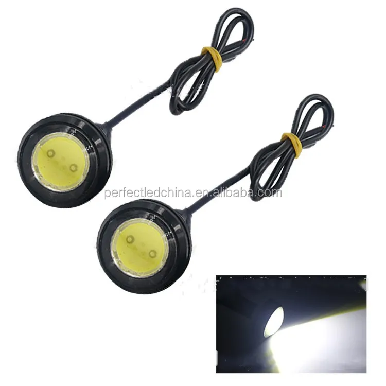 Durable manufacturers car cob with screw rogue reversing lights 18mm eagle eye waterproof led daytime running car light