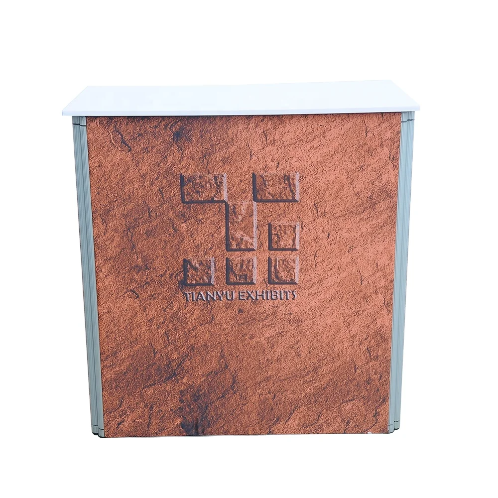 Advertising and display of advertising materials portable promotion counter