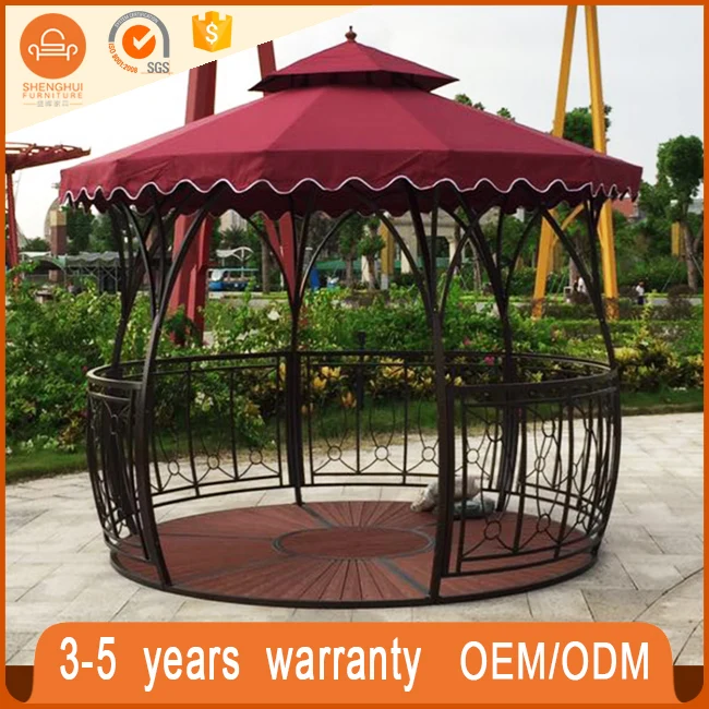 
Luxury Cumstomized European Style Dome Waterproof Round Gazebo For Patio Garden 