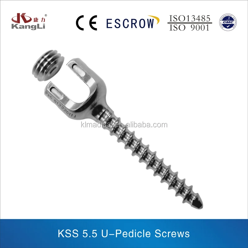 
5.5mm rod Pedicle Screw Spinal Fixation System spine surgical implant 