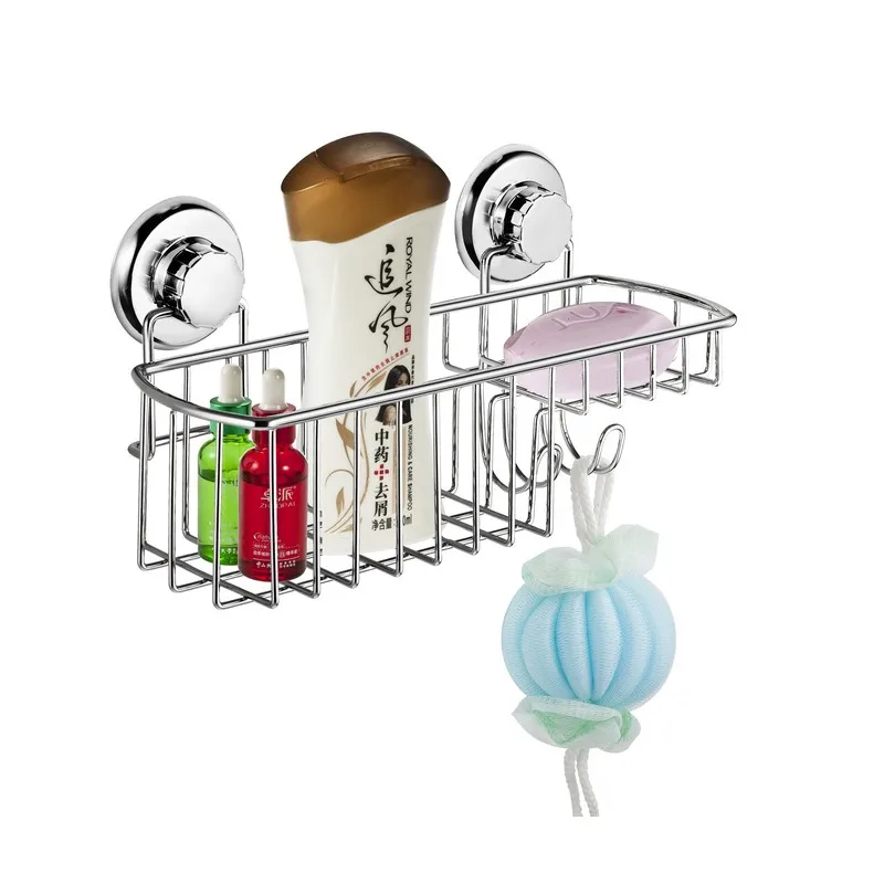 
Powerful Vacuum Suction Cup Shower Caddy Basket for Shampoo 