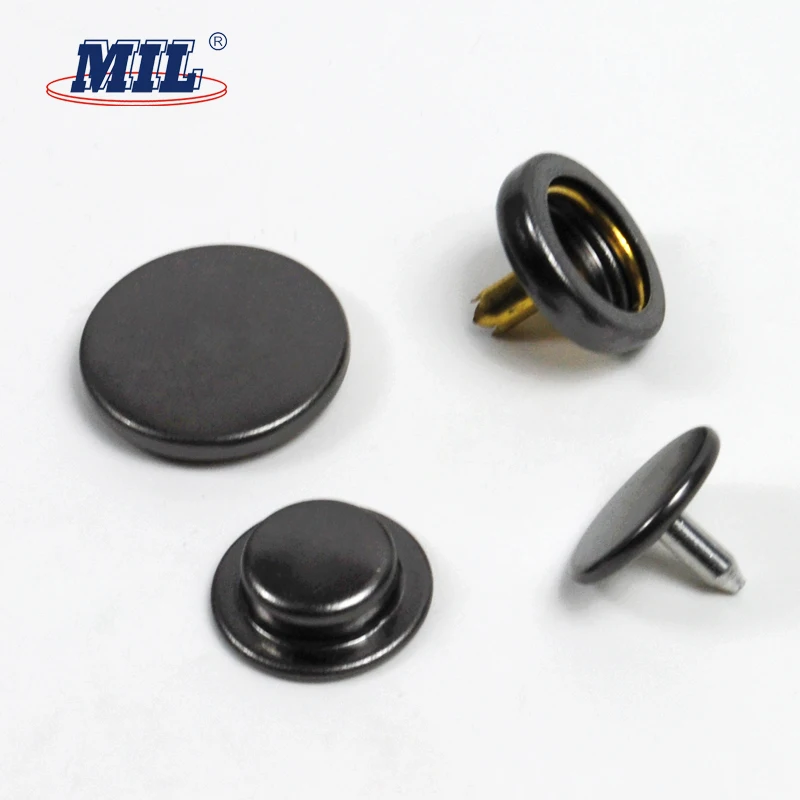 Paint metal leather jacket snap clip buttons