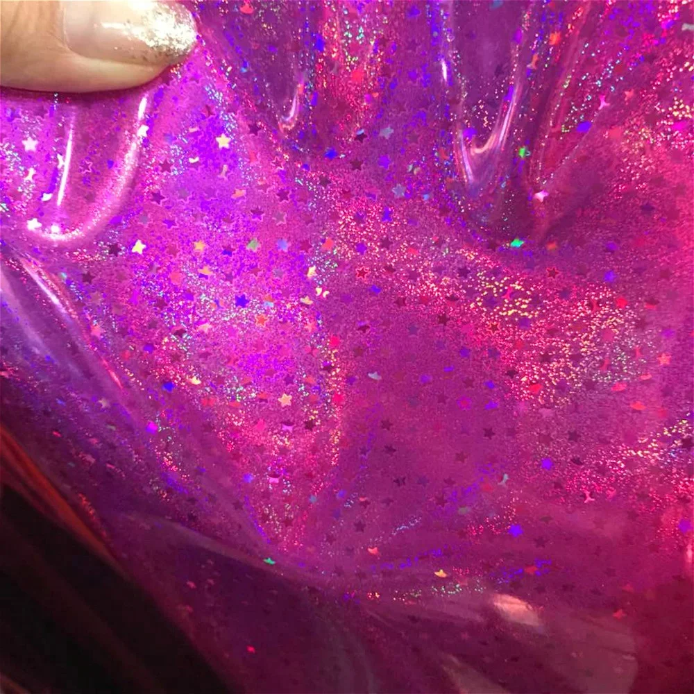 2018 super colorful heat reflective metallic vinyl fabric pvc film