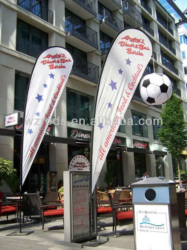 
Street Marketing Flying Drop Down Banners Stand 