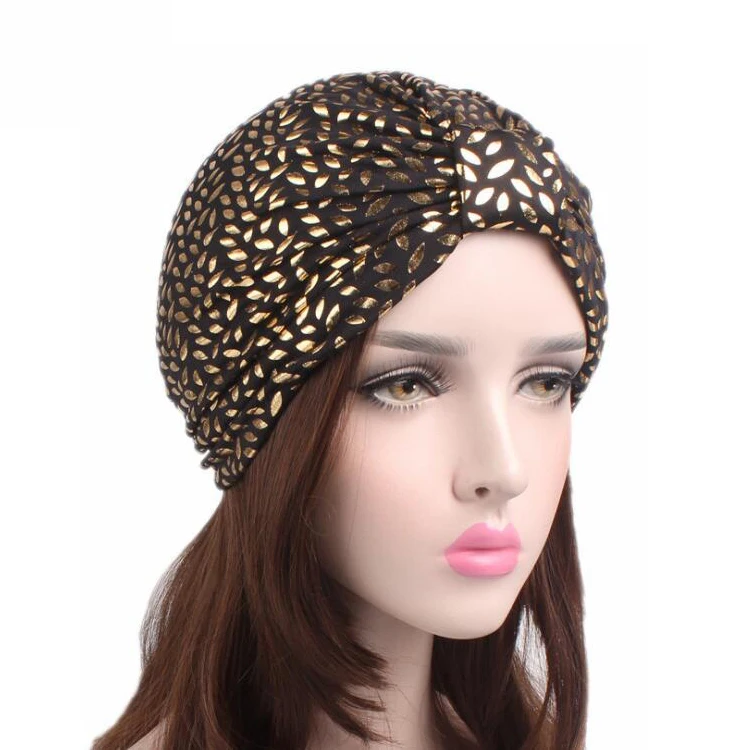 Женская Всесезонная Шапка-тюрбан, головной убор в виде листьев, тюрбаны, мгновенные внутренние хиджабы, шляпа, аксессуары для волос, шарф