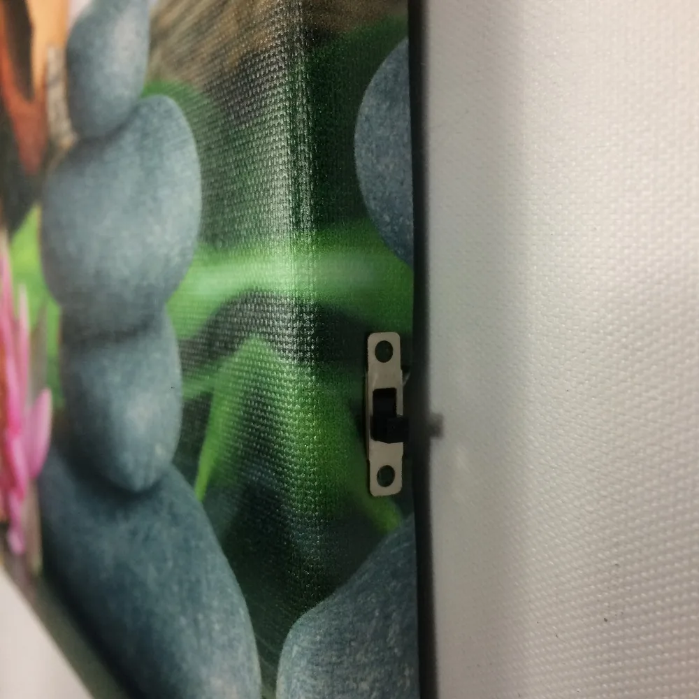 Orchid with candles led light wall picture printing art canvas painting for home decor amazon hot sale cheap price