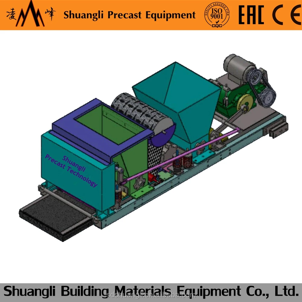 prefabricated house concrete hollow core slab making machine producing floor slab