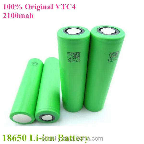 Excellent quality & performance Authentic US18650VTC4 vtc4 2100mAh 3.7V High Drain Battery 30A Discharge Rate VTC4 Battery