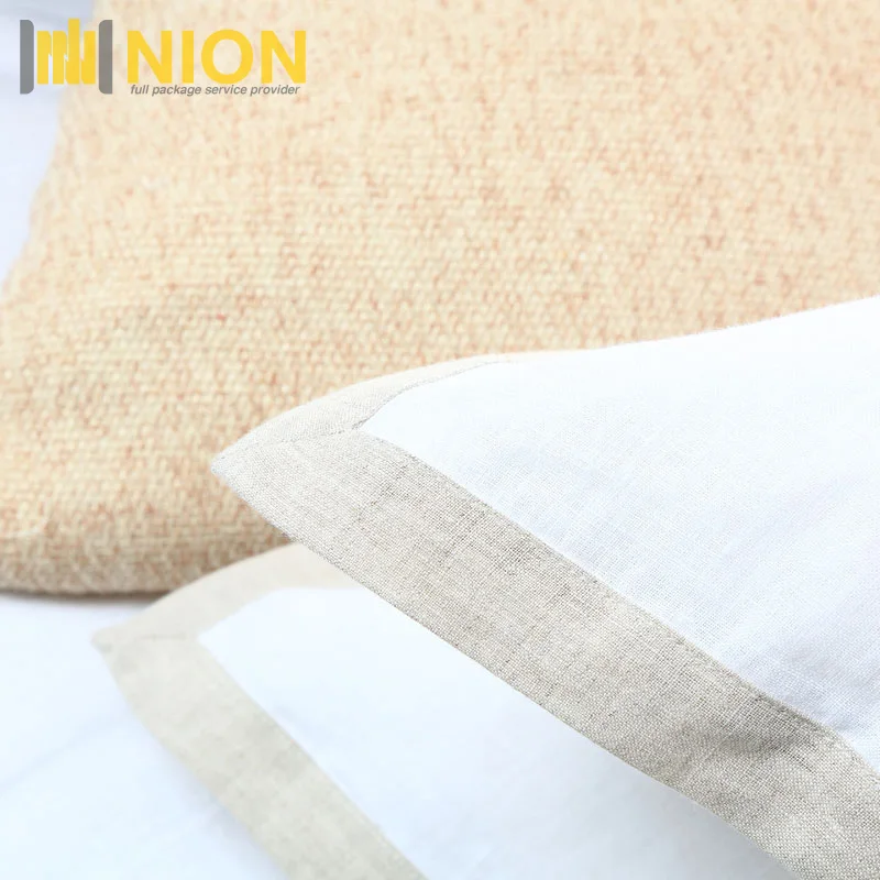 Комплект белья из льна, дышащий прочный Комплект постельного белья из французского льна, белый