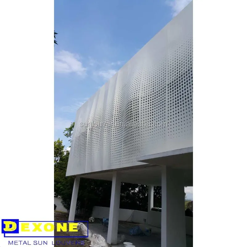 Metal Customized Facade Curtain Wall Decorative  Panel in  Artistic design