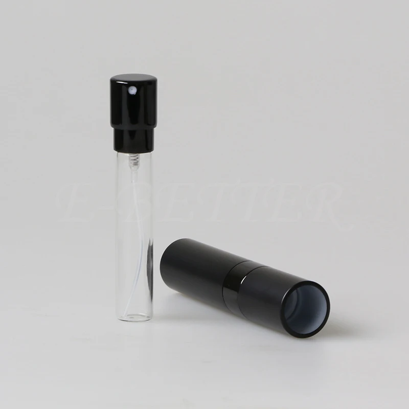 Luxury Metal Perfume Atomizer 8ml 10ml Matte Black Mini Spray