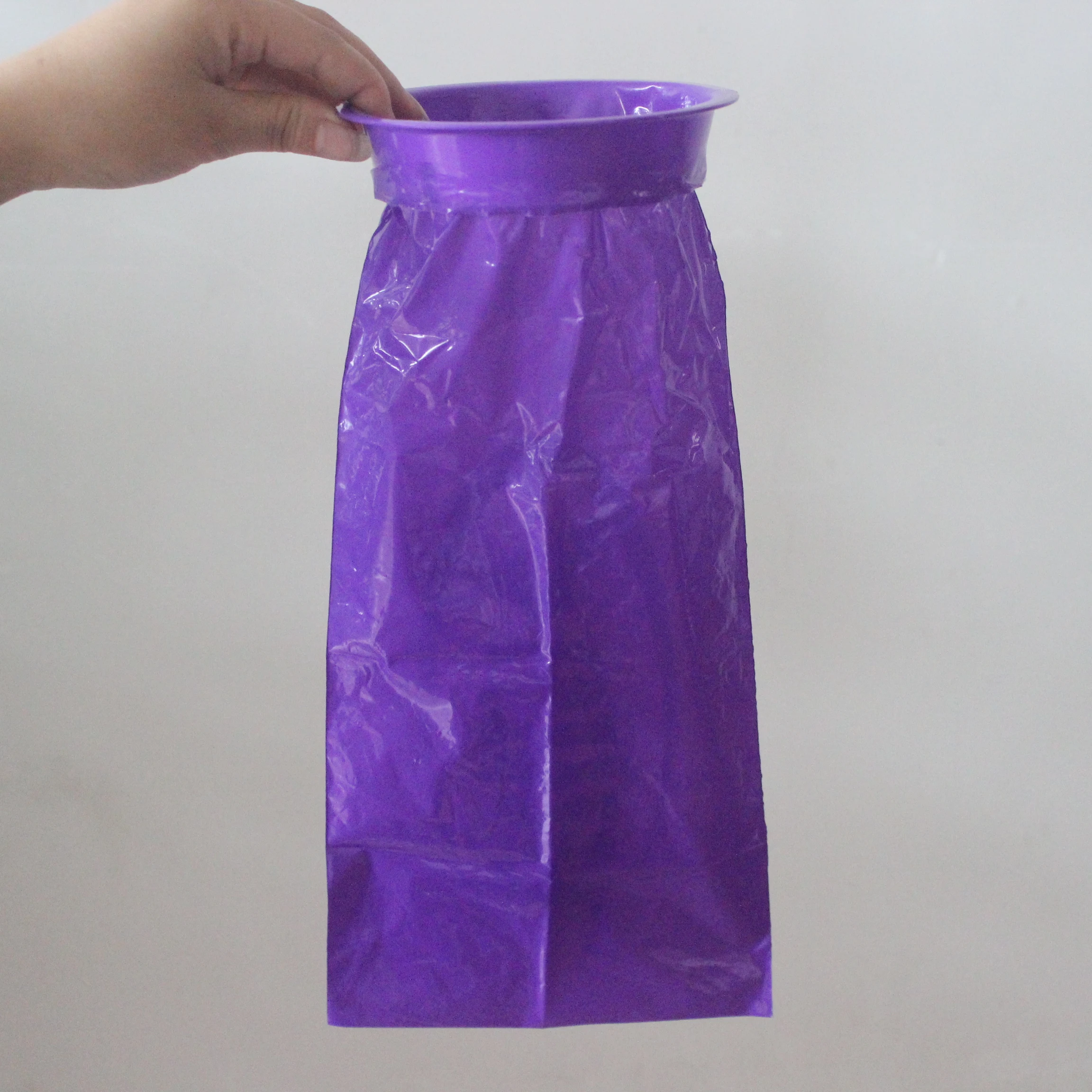 Purple plastic nausea bags supplied by Dongguan Factory directly, eme bag