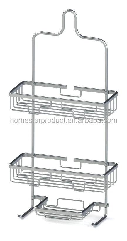 
Aluminum tesion pole shower caddy 