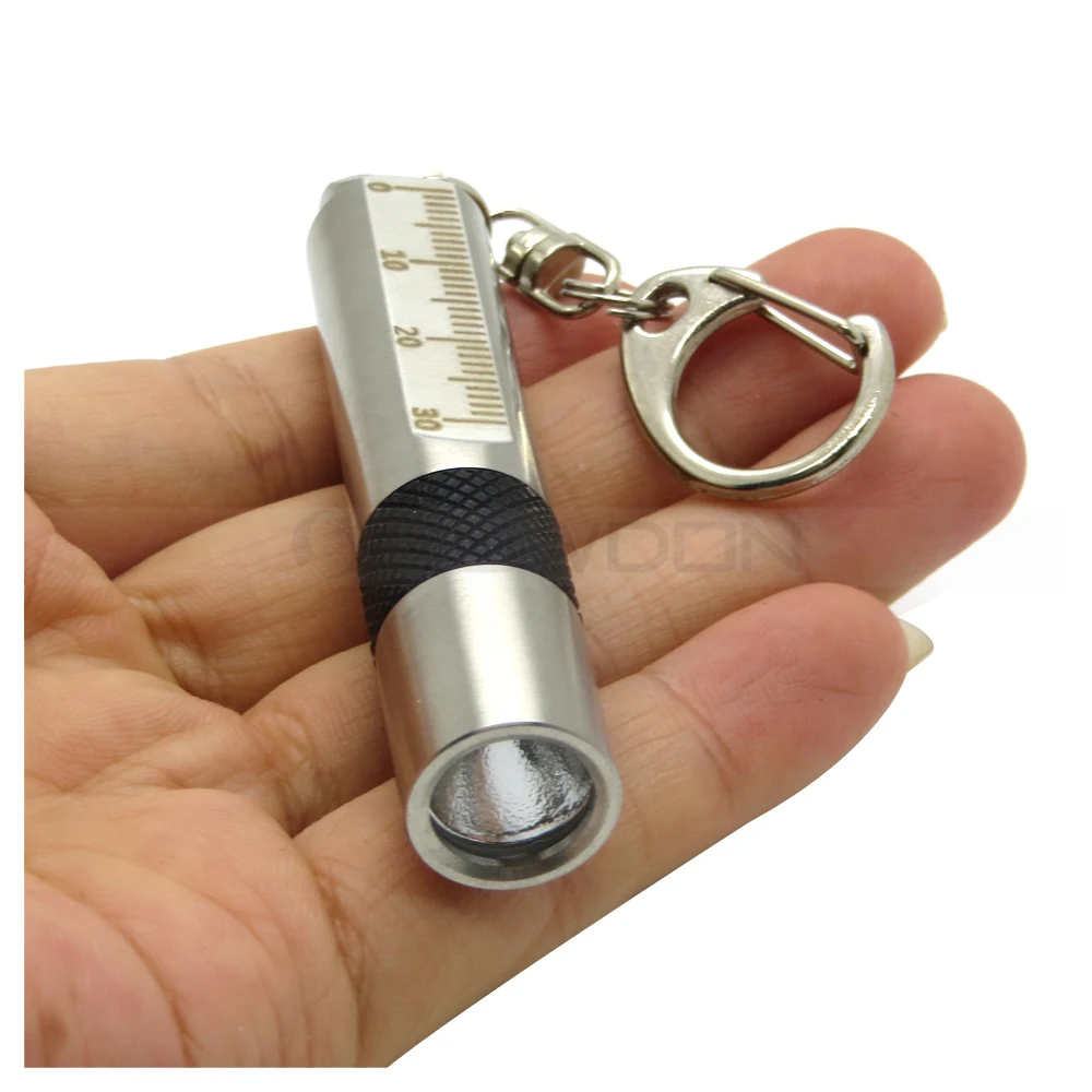 Миниатюрный светодиодный УФ фонарик для камней, минералов, драгоценных камней с линейкой