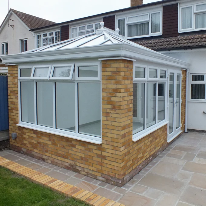 
Custom Laminated Low-e Reflective Greenhouse Aluminum Frame Winter Garden for Leisure Living Prefabricated Glass Conservatory 