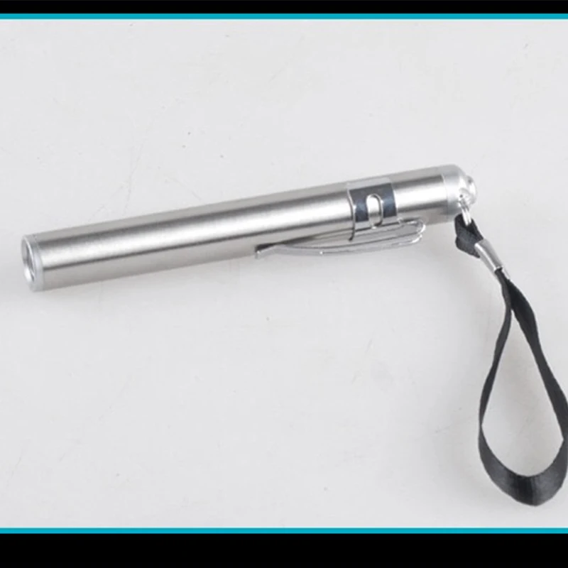 Stainless Steel 100m Distance Medical LED Mini Pen Flashlight