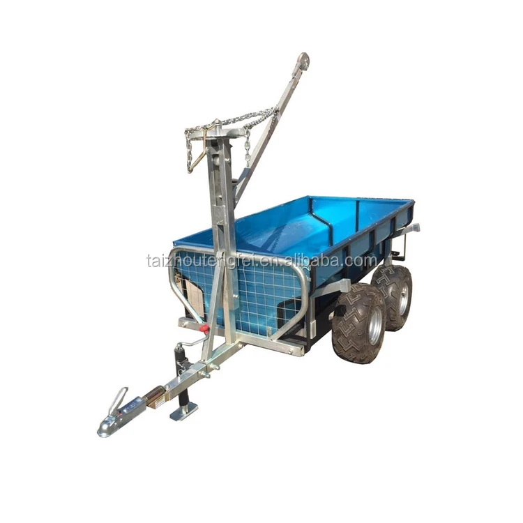 Factory supplier utility farmer atv big plastic dump cargo trailer