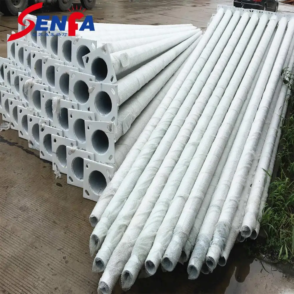 6 м оцинкованный уличный фонарь с одним рычагом и двойным рычагом