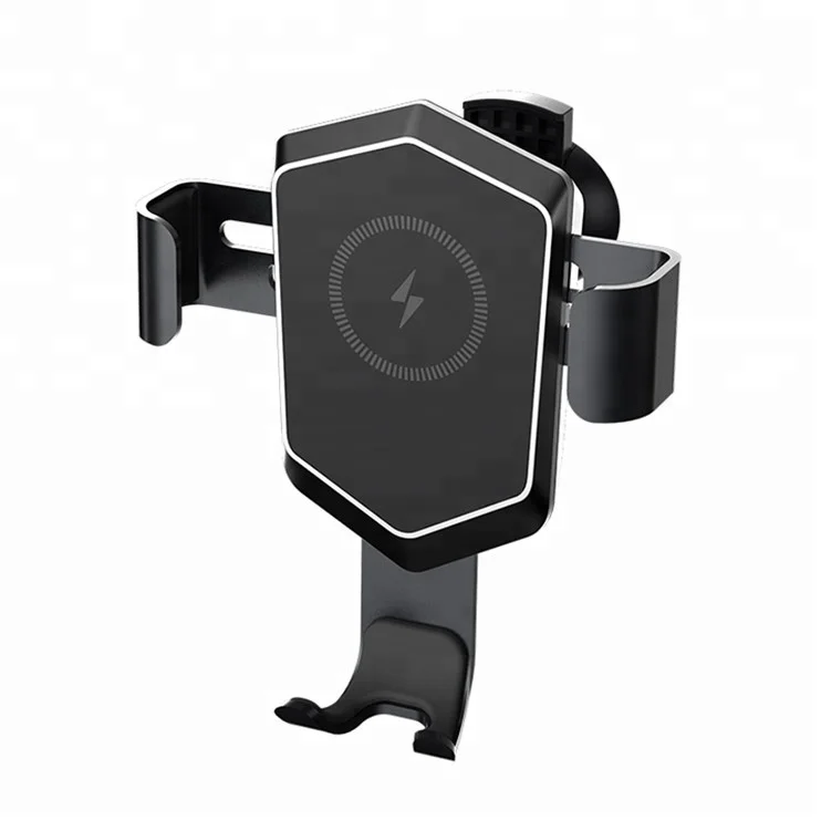 Qi Ultra SlimType-C Fast Charger Quick Charge 3.0 Car  Wireless Charger mount gravity cellphone holder charger