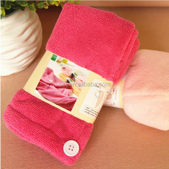China Supplier Microfiber Hair Drying Turban Towel / China Wholesale Microfiber Shower Cap with Cheap Price