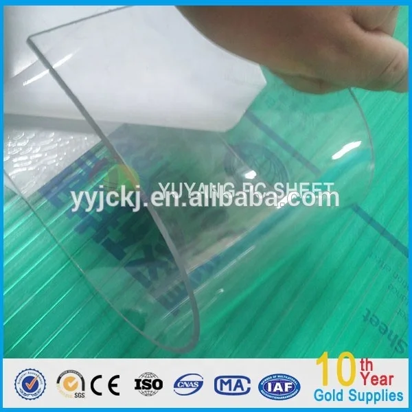 Makrolon Lexan твердый лист из поликарбоната с УФ-защитой для люка/12 мм Твердый поликарбонатный лист для люка