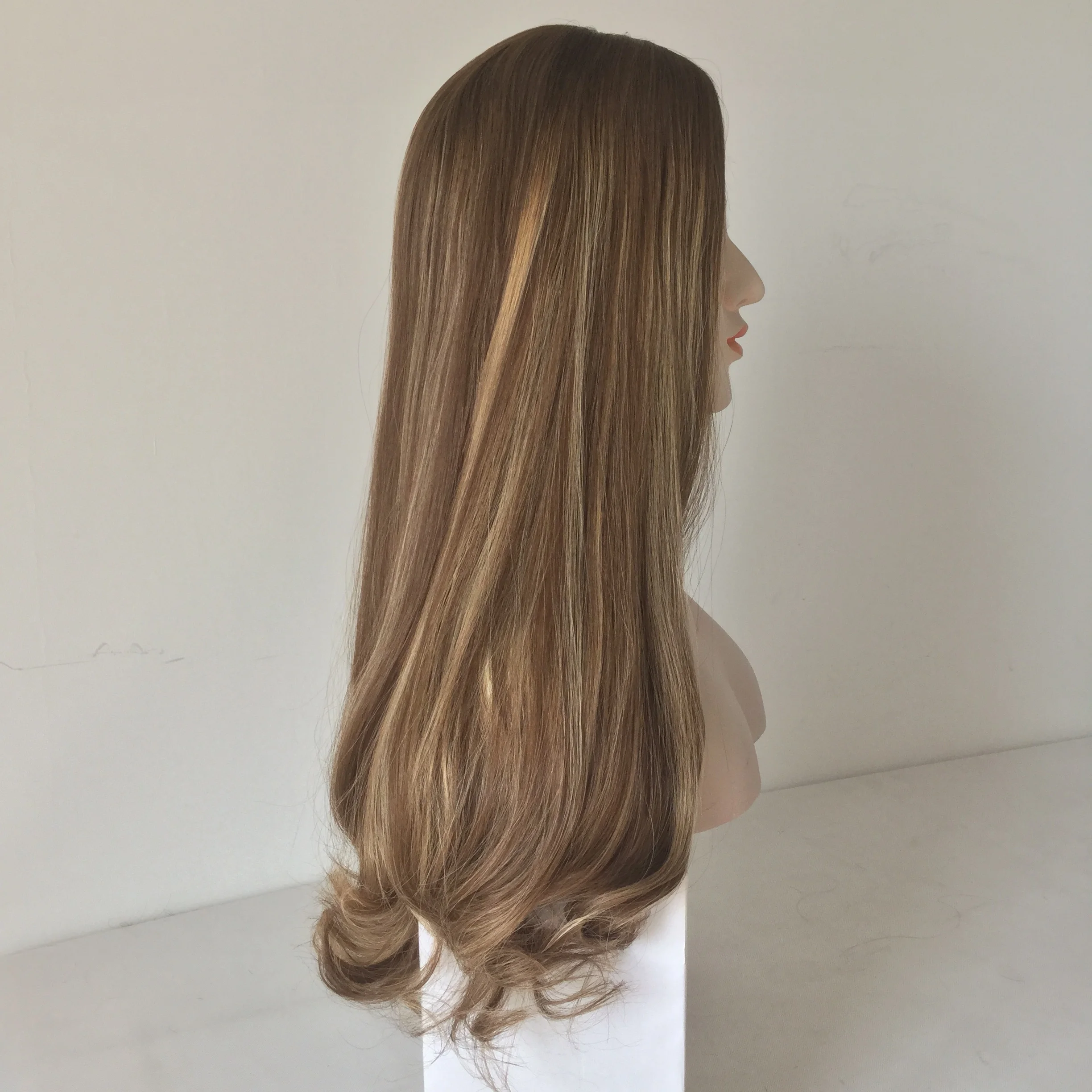 LXAD1 Five Star China Factory Supplier Virgin Silk Top lace European Hair Jewish Wig Kosher Wig Manufacturer