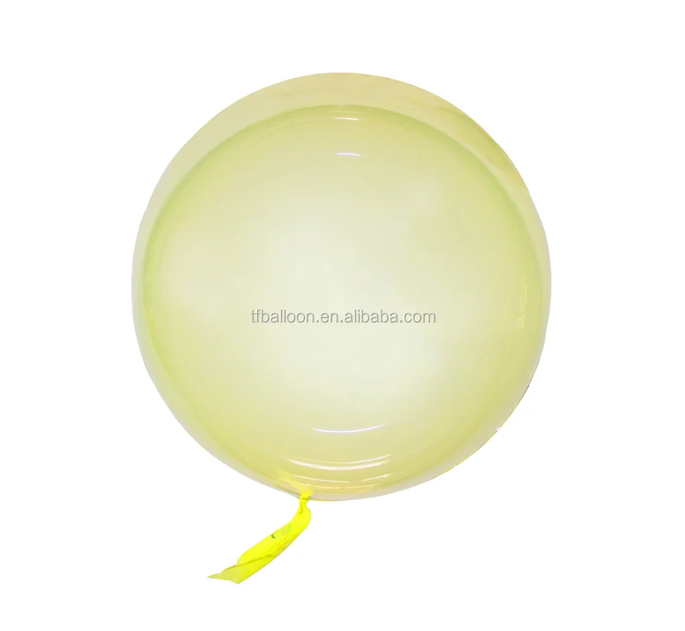 TF Newest Crystal Colored Bobo Balloons Color Bubble Balloons Ins Hottest Products Orange bobo balloon blue pink green yellow