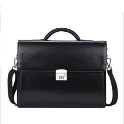 Высококачественный деловой популярный дизайнерский портфель из искусственной кожи для мужчин с кодовым замком, Мужской портативный портфель с защитой от кражи