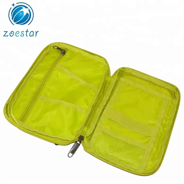Two Compartments Passport Bag Travel Organizer Card Ticket Holder Wallet