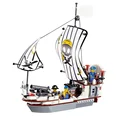 DIY PIRATES Pirate ship JS HOLLANDER Enlighten 3D Brick Educational Block Toys Children scale models playmobil