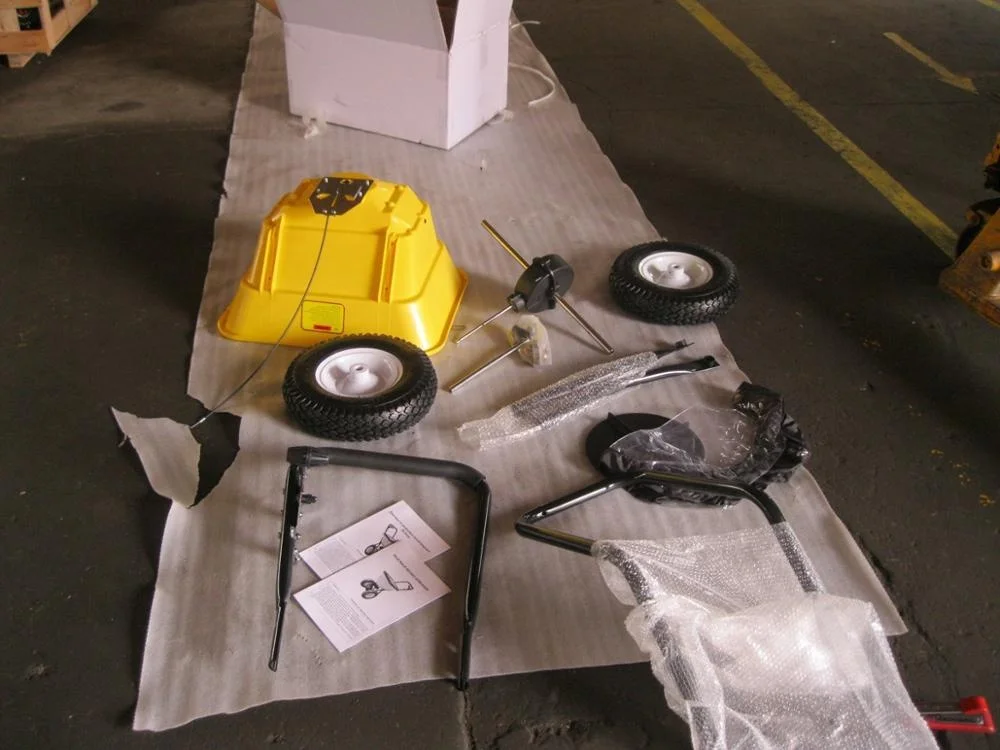 
80lb push spreader for lawn and garden 