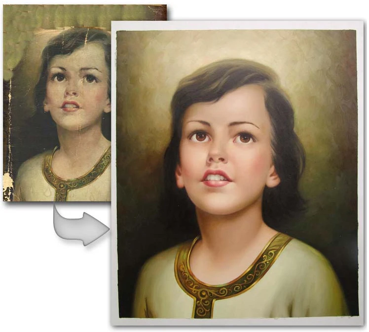 Photograph Handmade Painted Custom frame art high quality image Canvas Oil Painting Portrait figure & portrait paintings