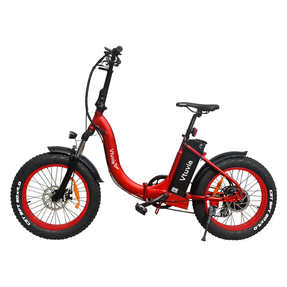 Wholesale 350w 500w 750w folding ebike with 20inch fat tire city road electric bike