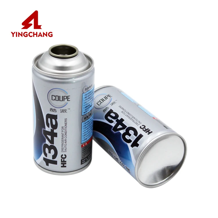 Factory high quality pressure can packaging r600a gas oil 134a empty r134 refrigerant