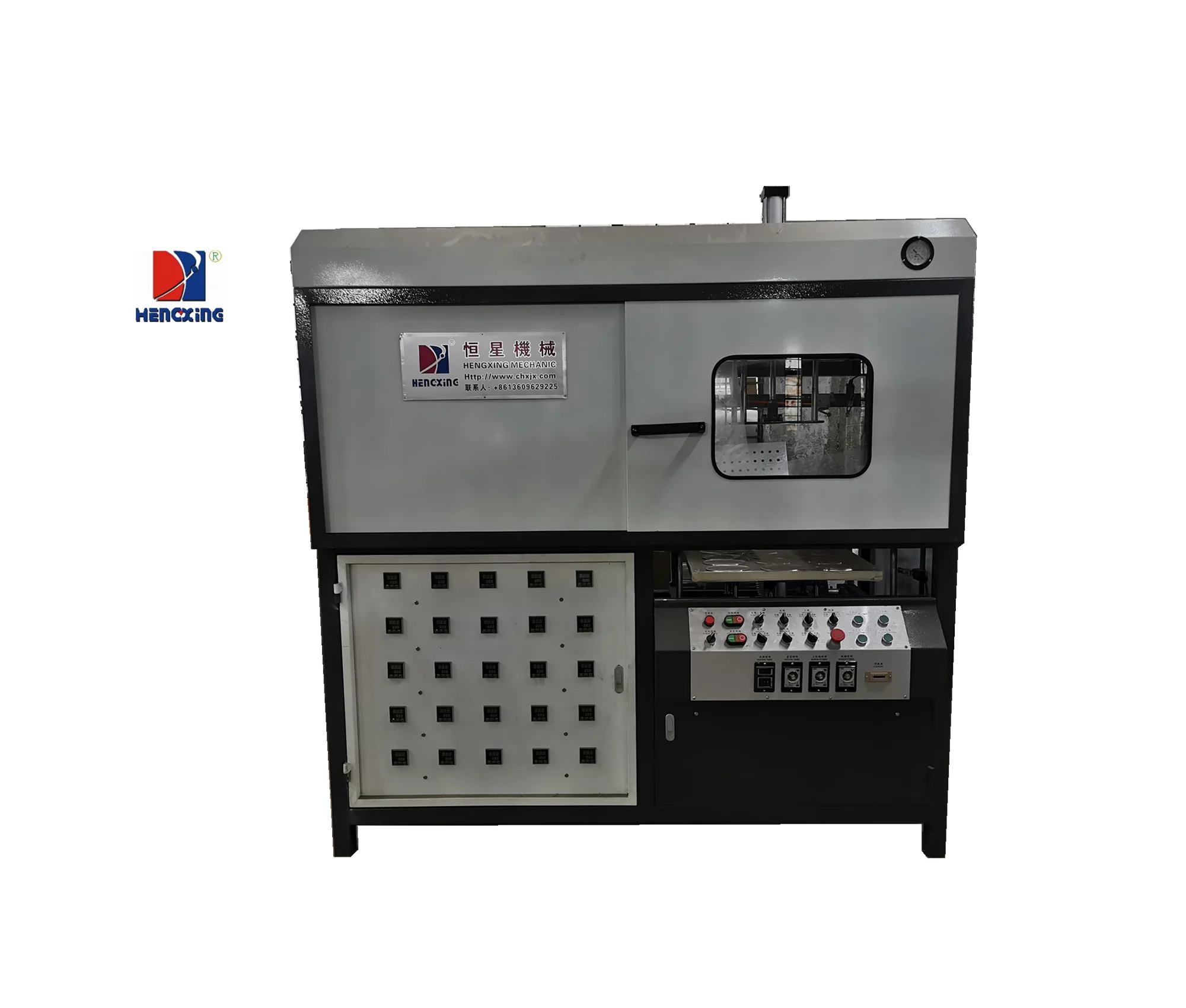 Semi Automatic Vacuum Forming machine  /  Black Flocking Blister Packaging Container making machine