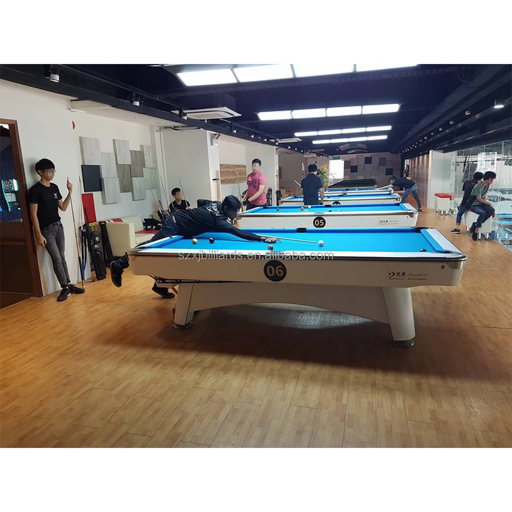 Pool Table Slate Billiards with Led Pool Lamp Light