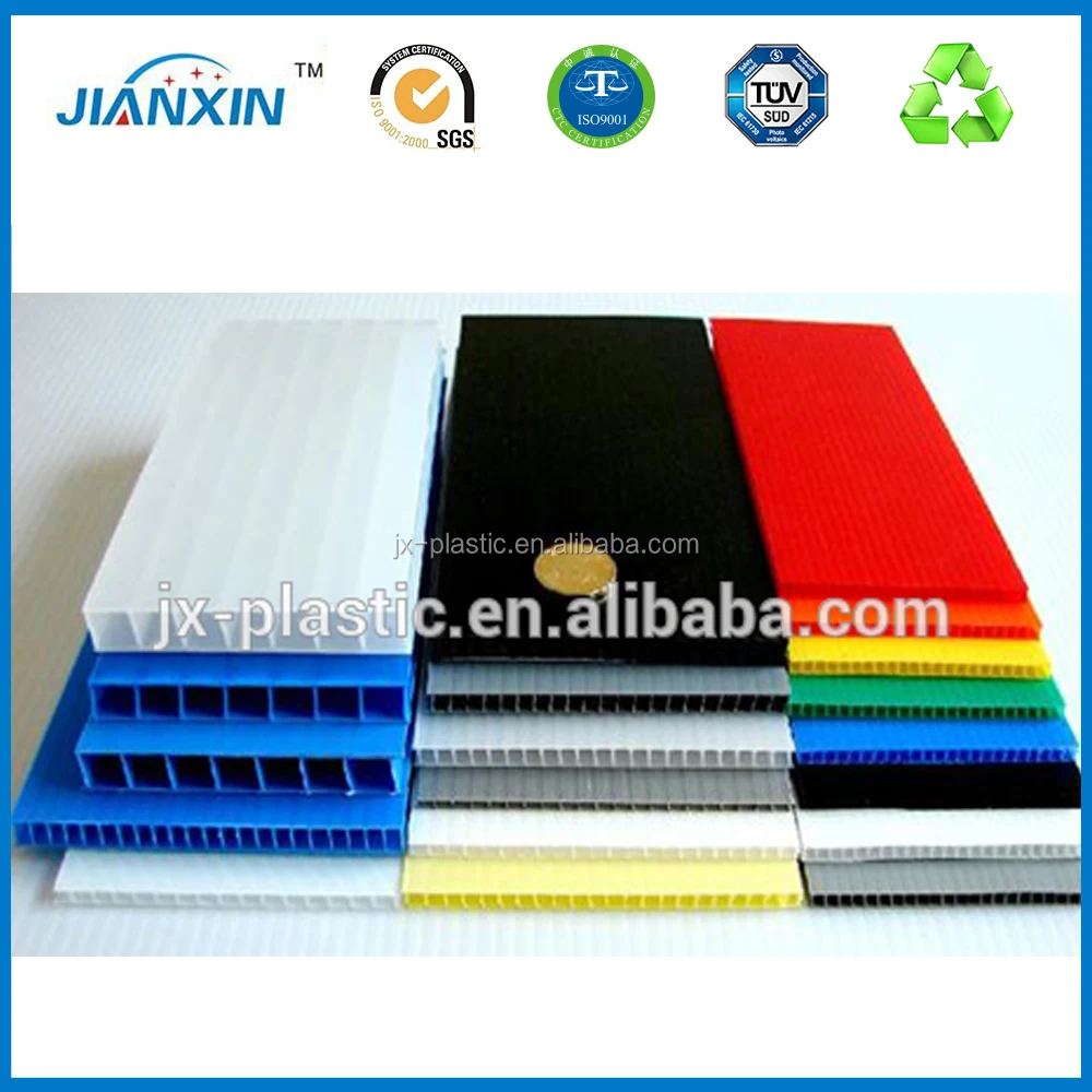 Переработаны антистатический черный гофрированный pp разделочная доска упаковка