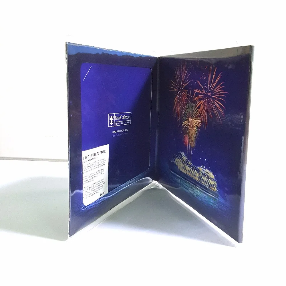 New product 25*20*2cm paper picture photo frame with led light