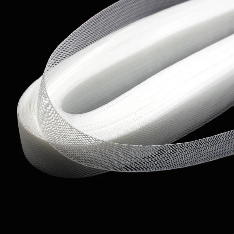 Плоская жесткая гладкая сетка из конского волоса, 1 дюйм (2,5 см), жесткая оплетка из Crinolines для изготовления платьев