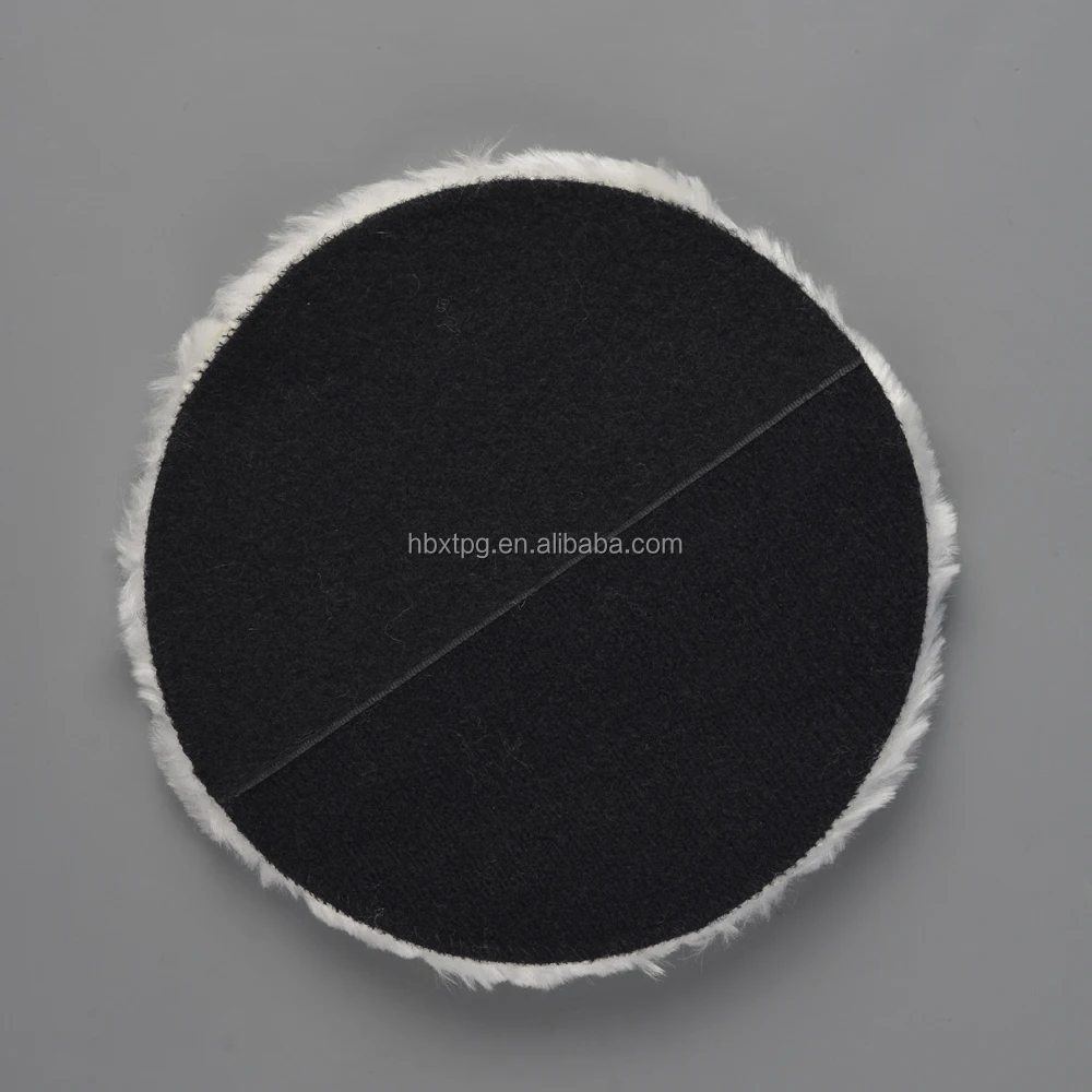 7 Inch 180 mm  Hook  and Loop type Woolen Polishing Pad for Auto Detailing Car Waxing