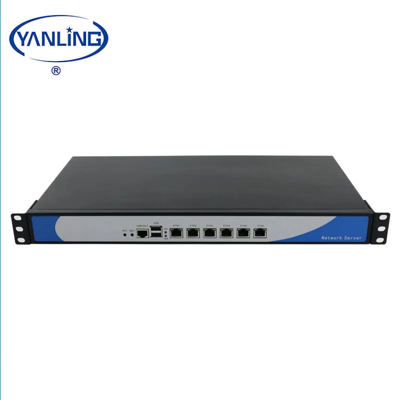Intel 1037U 6 GBE Lan Firewall Network Server 1U Rackmount Wlan Router